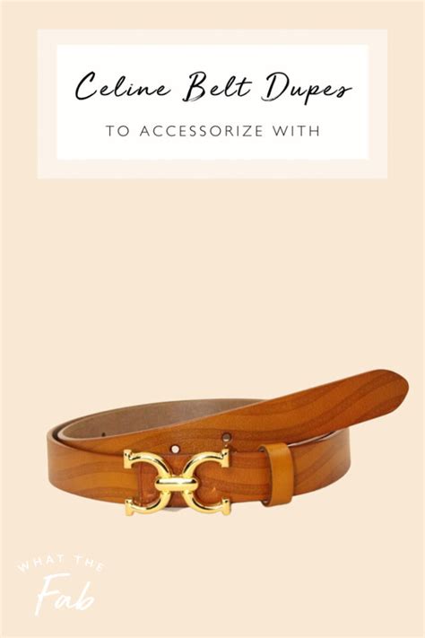 7 Celine Belt Dupes to Accessorize With 